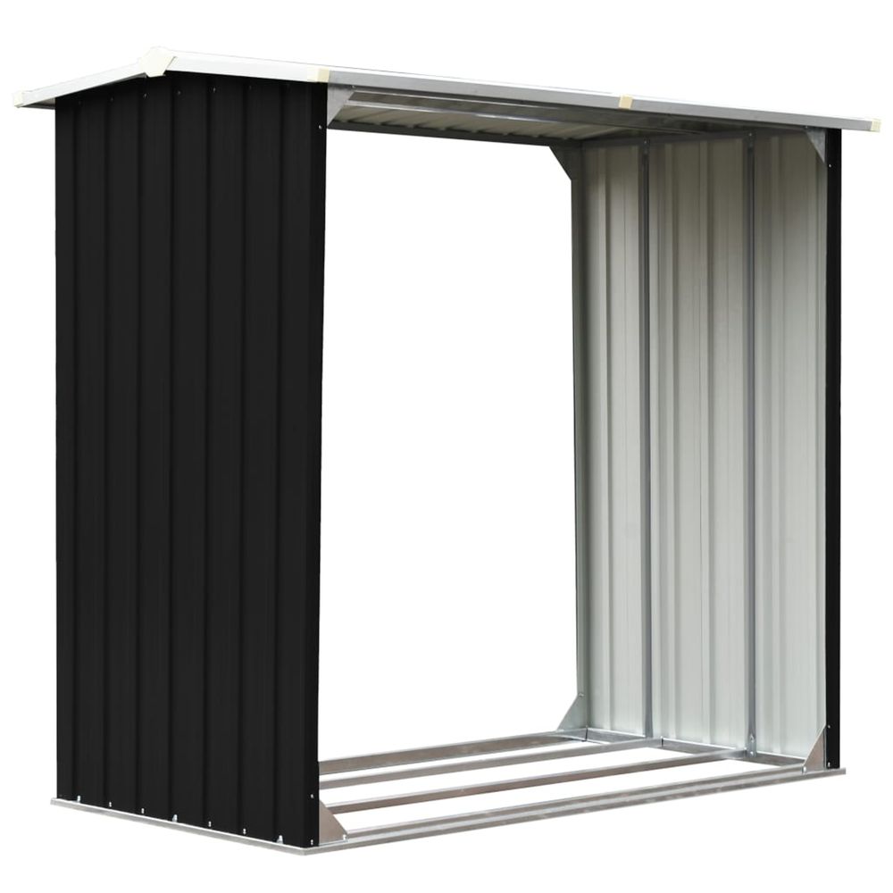 ABRI DE STOCKAGE A BOIS ACIER-(870095)