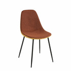 Mica decorations chaise de salle à manger tallos - 43x53x43 cm - pe - marron