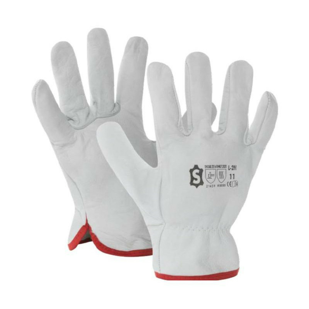 Gants de protection cuir pleine fleur de bovin t9 naturel l 2n 09