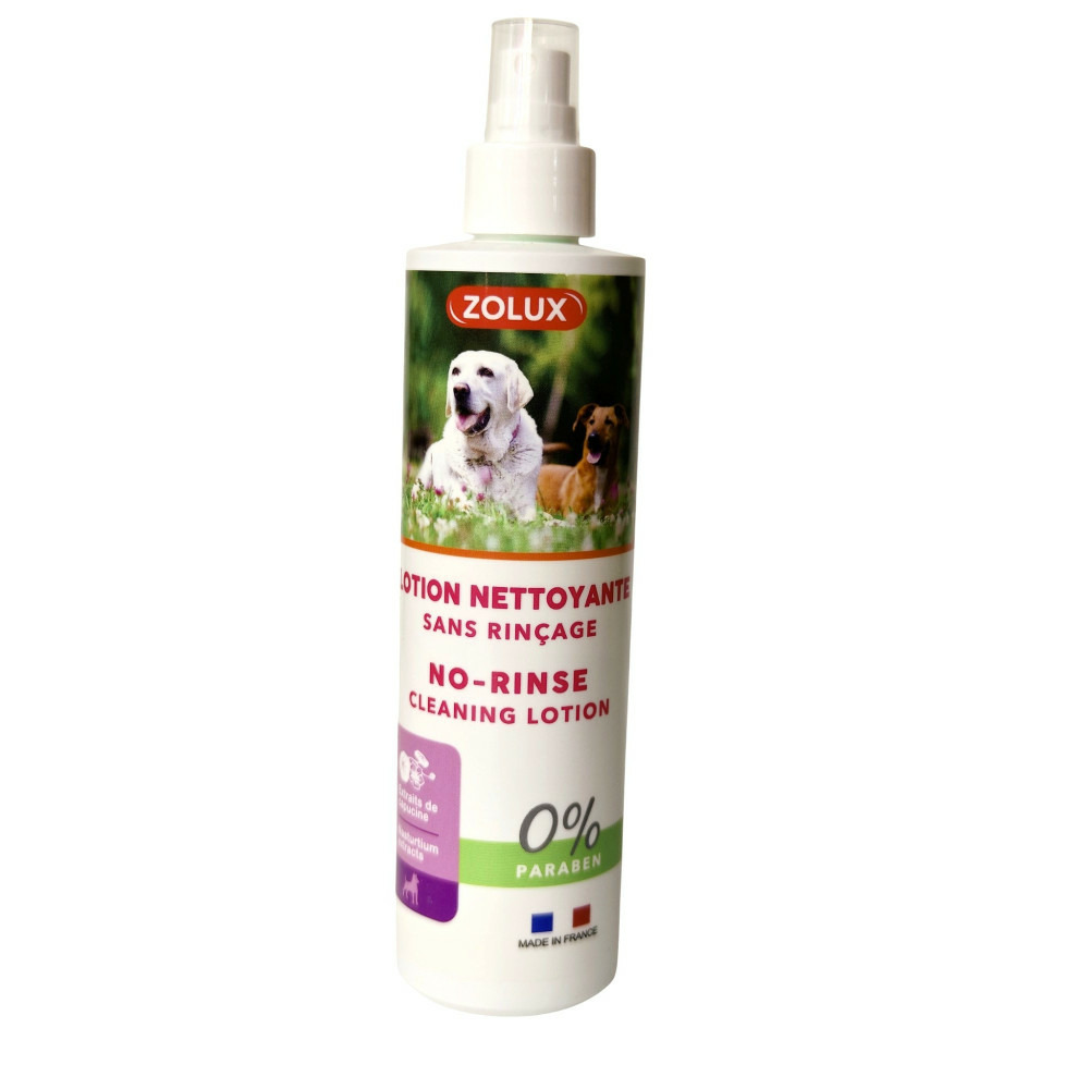 Lotion nettoyante sans rinçage 250 ml pour chien