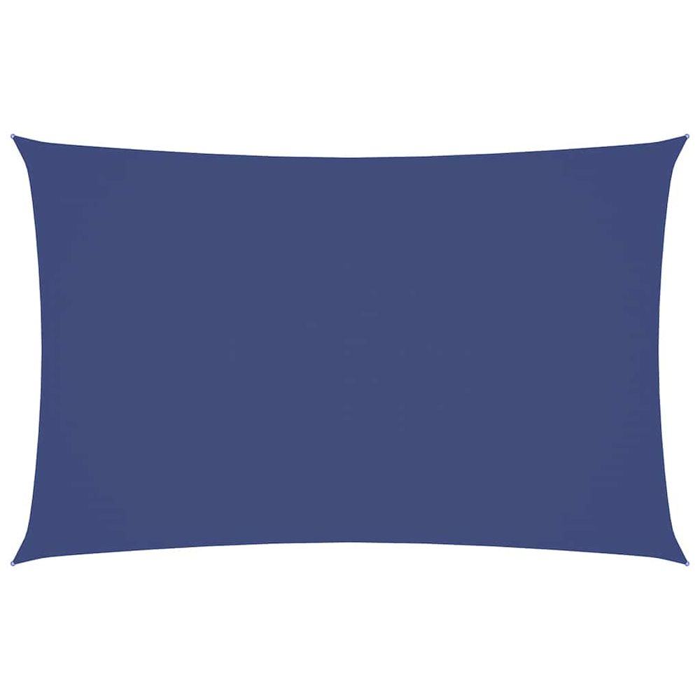 Voile de parasol tissu oxford rectangulaire 2x5 m bleu