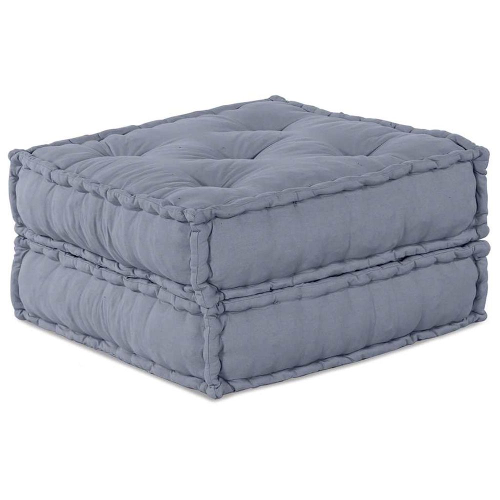 Unité de canapé modulaire tissu gris 70 x 70 x 36 cm