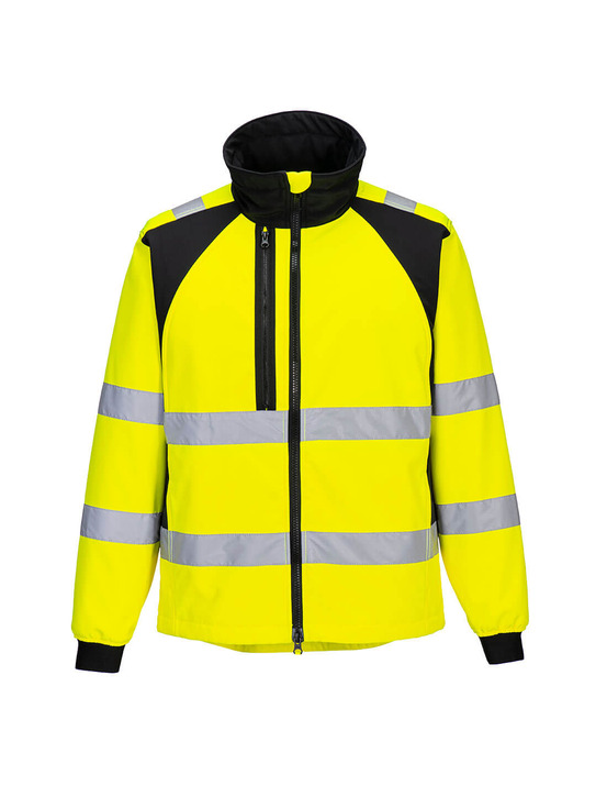 Veste softshell haute visibilité eco wx2 (2 couches) - taille xxl - jaune/noir - portwest