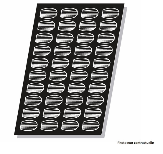 Moule flexipan® plaque silicone 40 madeleines - pujadas