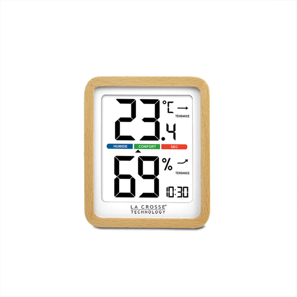 Station thermo-hygro finition bois ws6281