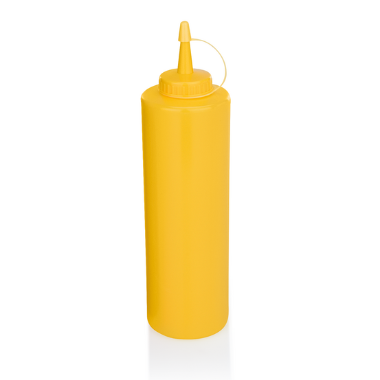 Distributeur à sauce en polyéthylène jaune h 245 mm ø 70 mm - lot de 6 - was germany