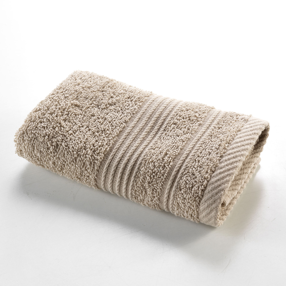 Serviette de toilette invite 30 x 50 cm tendresse taupe