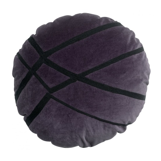 Coussin fara brodé raisin diameter 50 cm