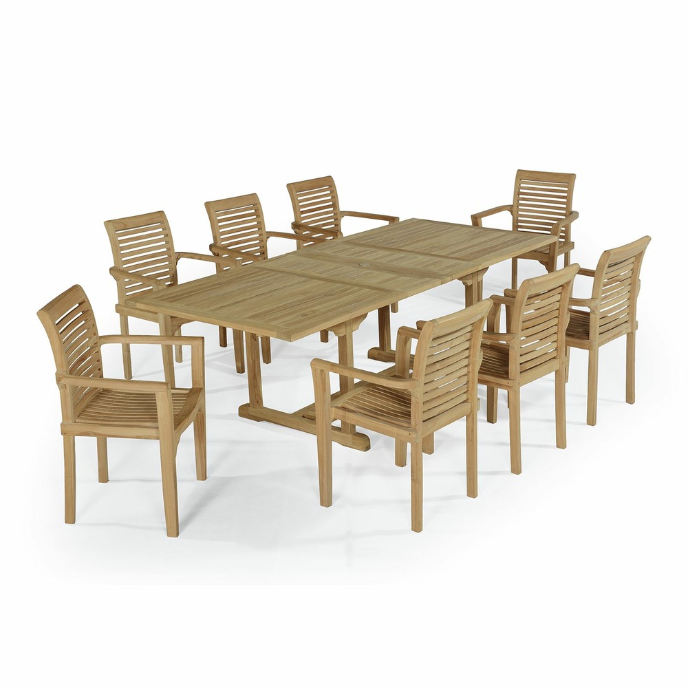 SALON DE JARDIN TECK KINGSTON-(783902)