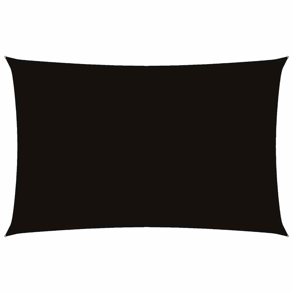Voile de parasol tissu oxford rectangulaire 5x8 m noir