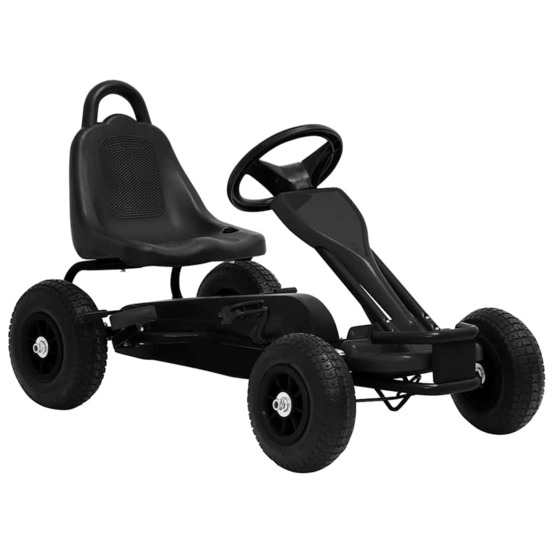 Kart à pédales avec pneus noir