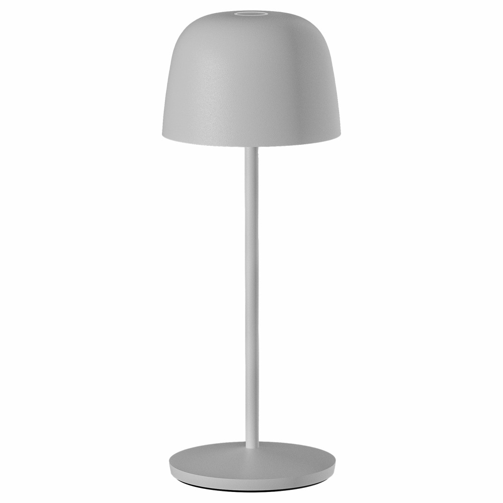 Lampe de table sans fil sophia gris clair h28cm