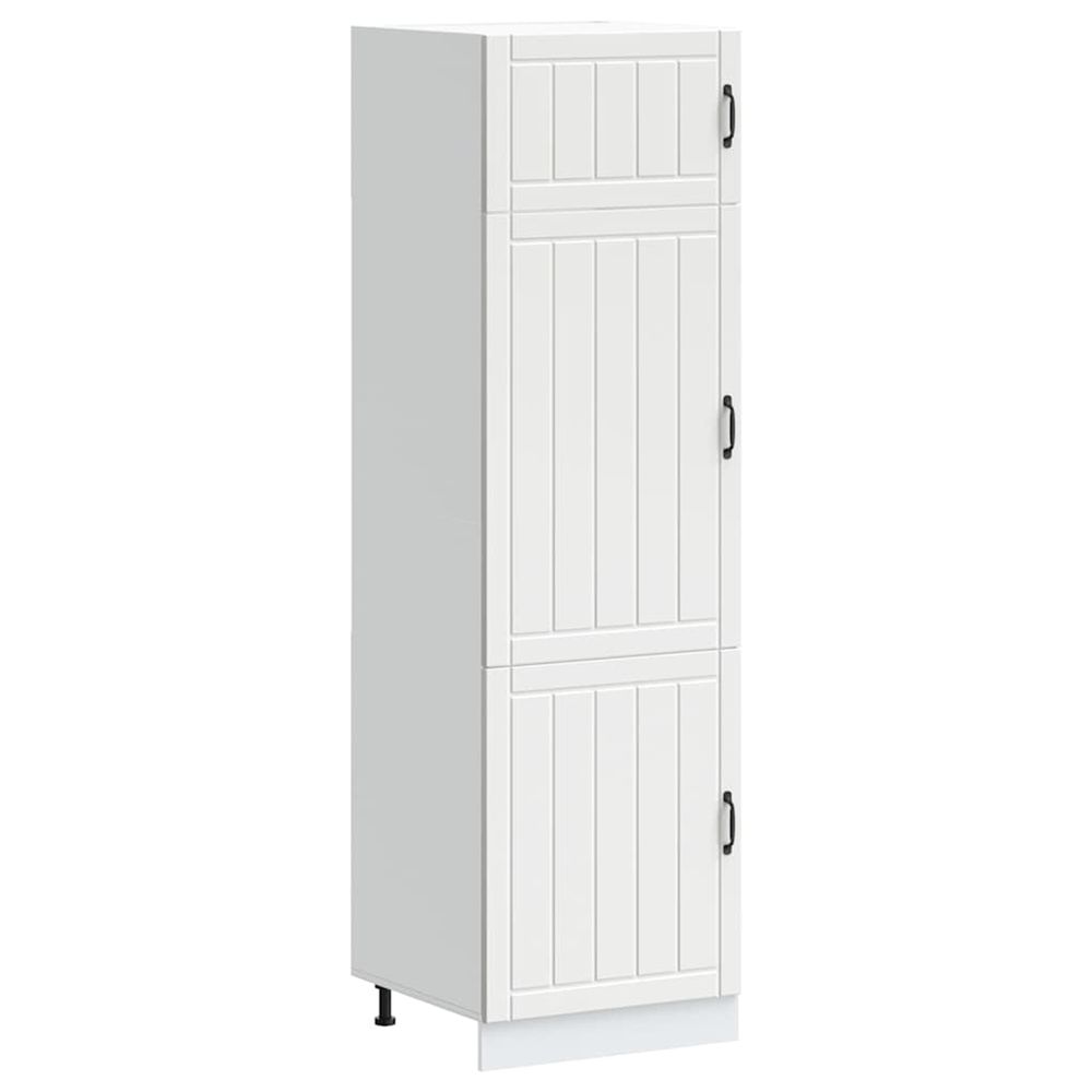 Armoire de cuisine lucca blanc bois d'ingénierie