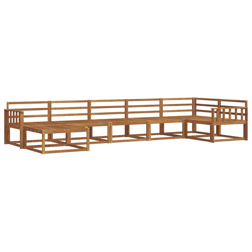 Ensemble de canapés d'extérieur 7 pcs naturel