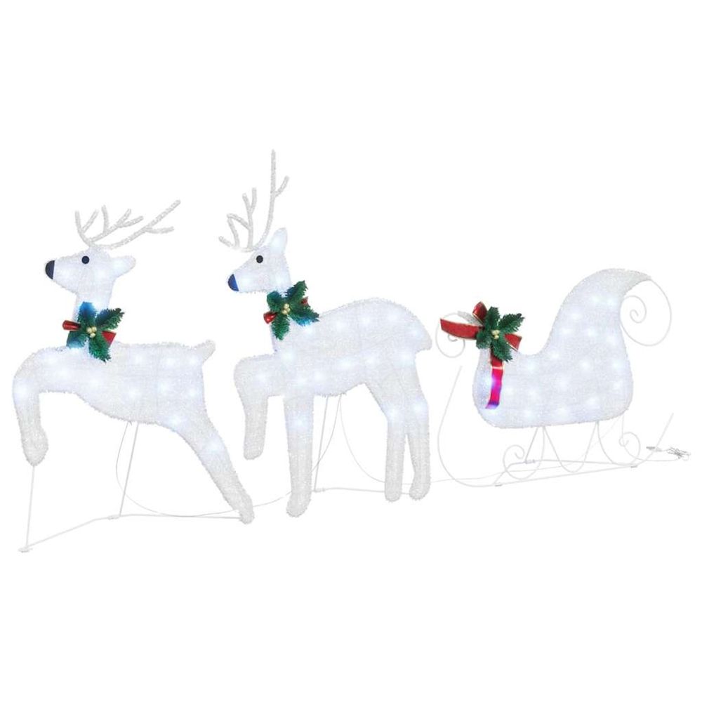 Rennes led 3 pc blanc froid 43 x 18 x 66 cm tissu
