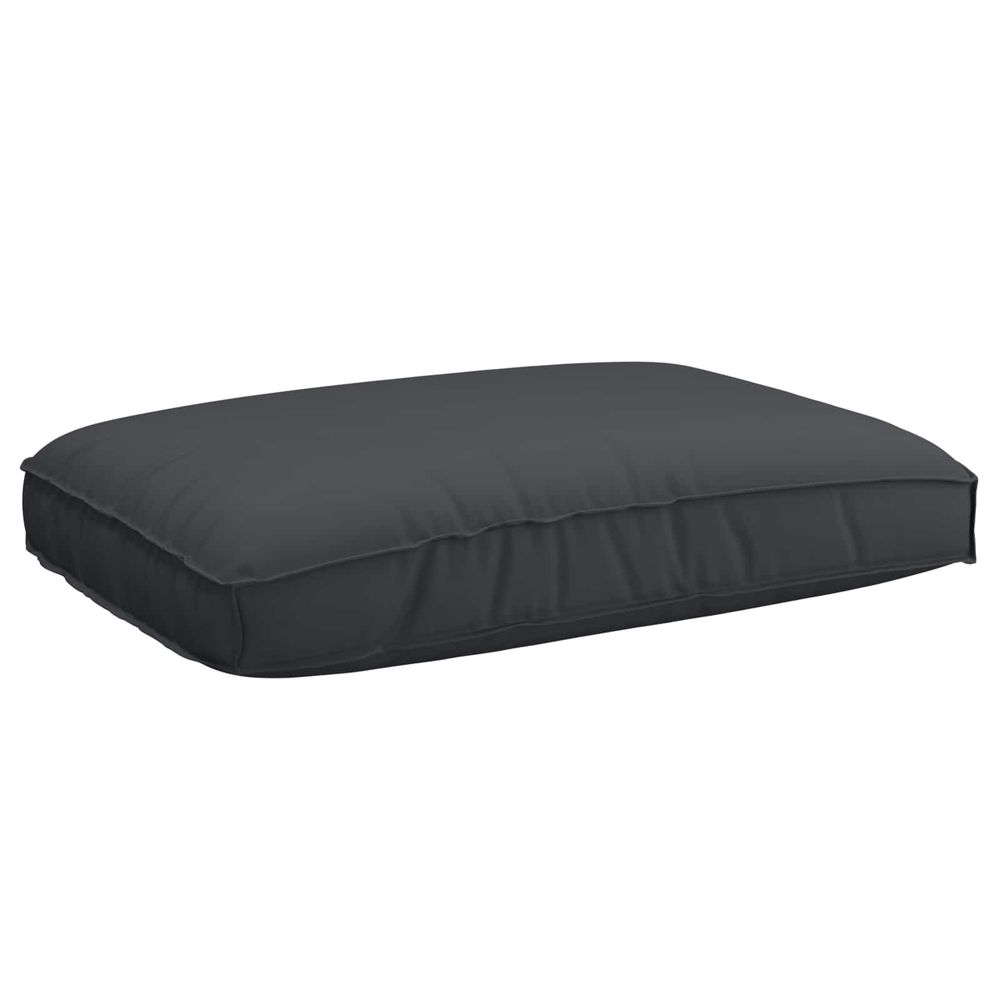 Coussin tissu oxford noir 120 x 80 x 12 cm