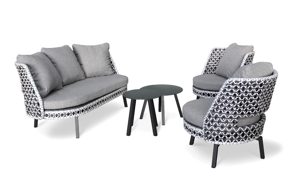 Salon de jardin agadir en aluminium