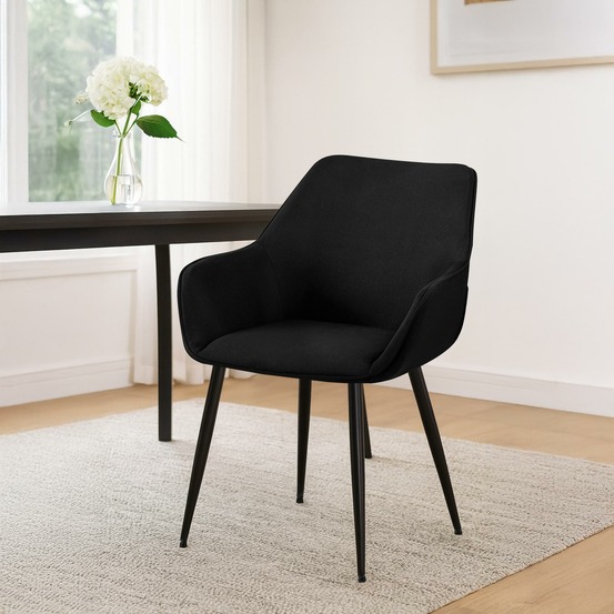 Chaise de salle à manger tissu vessa