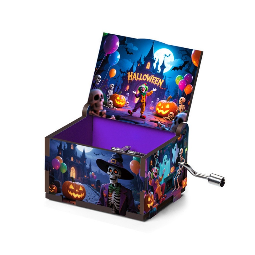 Boîte musicale à manivelle de la collection halloween carnaval d'halloween