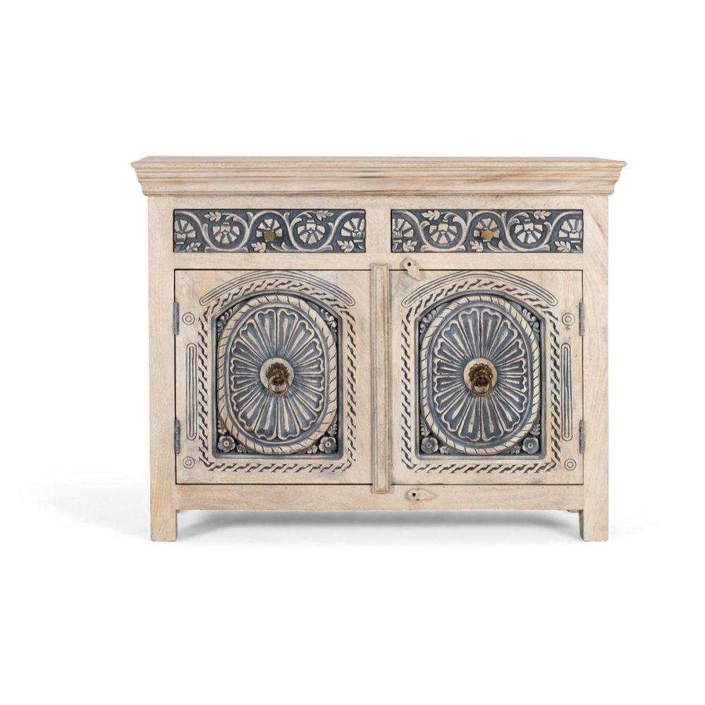 Buffet bois bleu - tenaïde décoration d'autrefois