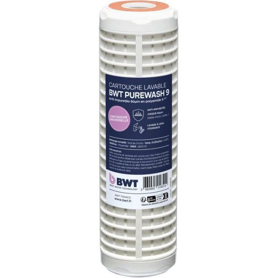Cartouche lavable - - 50 µm - préfiltration économique - retient particules grossieres - nettoyage simple au robinet