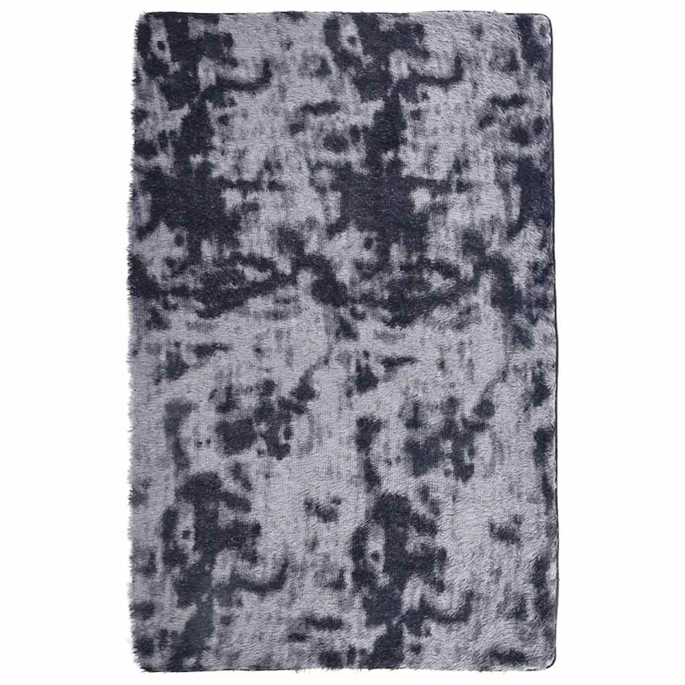 Tapis shaggy à poils longs navarra gris foncé 130x200 cm