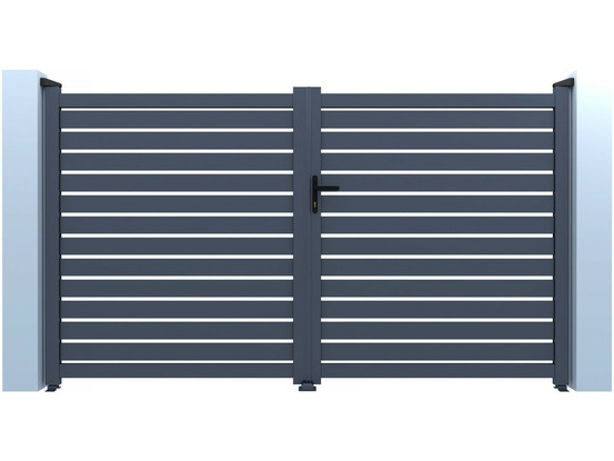 Portail aluminium semi ajouré