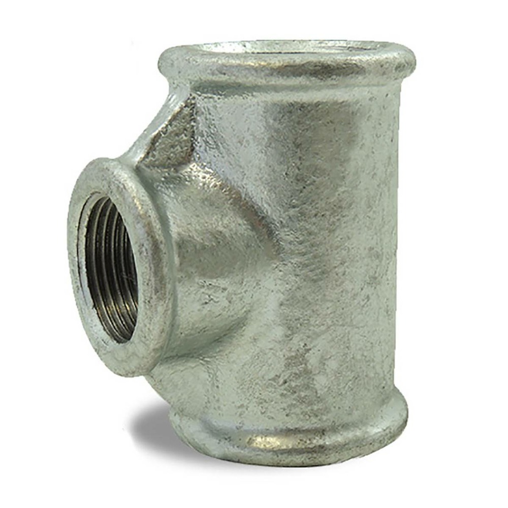 Te réduit galvanisé femelle 90° en fonte malléable - øa : 3/4'' | øb : 1'' |