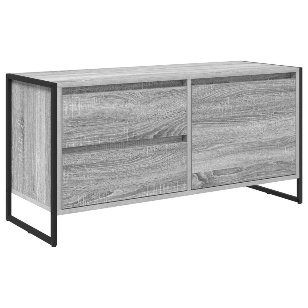 Meuble tv gris sonoma 100 x 36 x 49.5 cm bois d'ingénierie