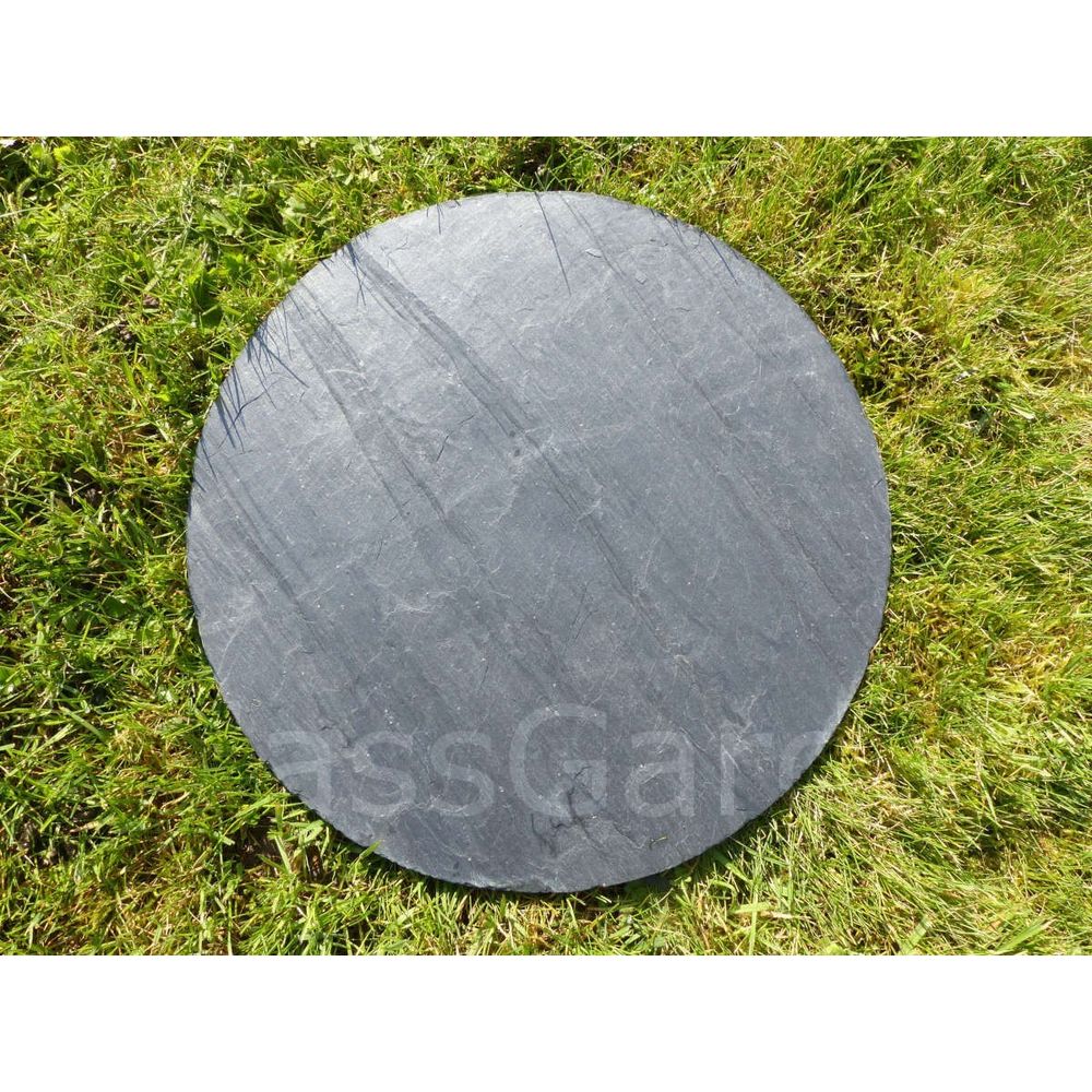 Pas japonais ardoise rond 40 cm - pack de 16 pièces