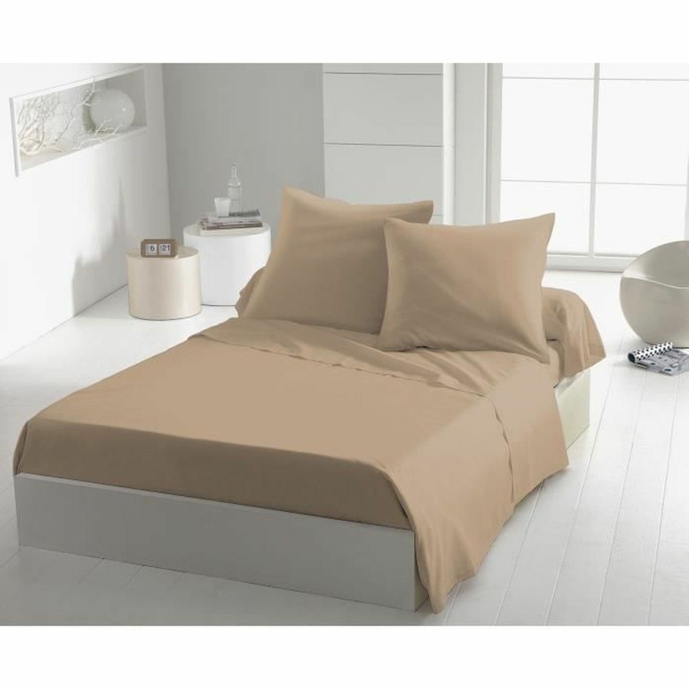 Drap plat microfibre 82 g - 180 x 290 cm - beige