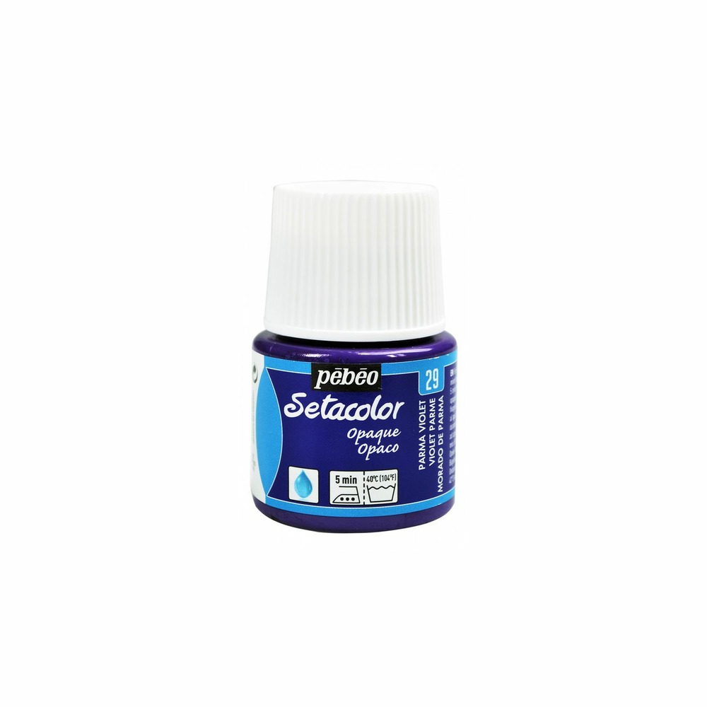 Peinture textile setacolor opaque - violet - 45 ml