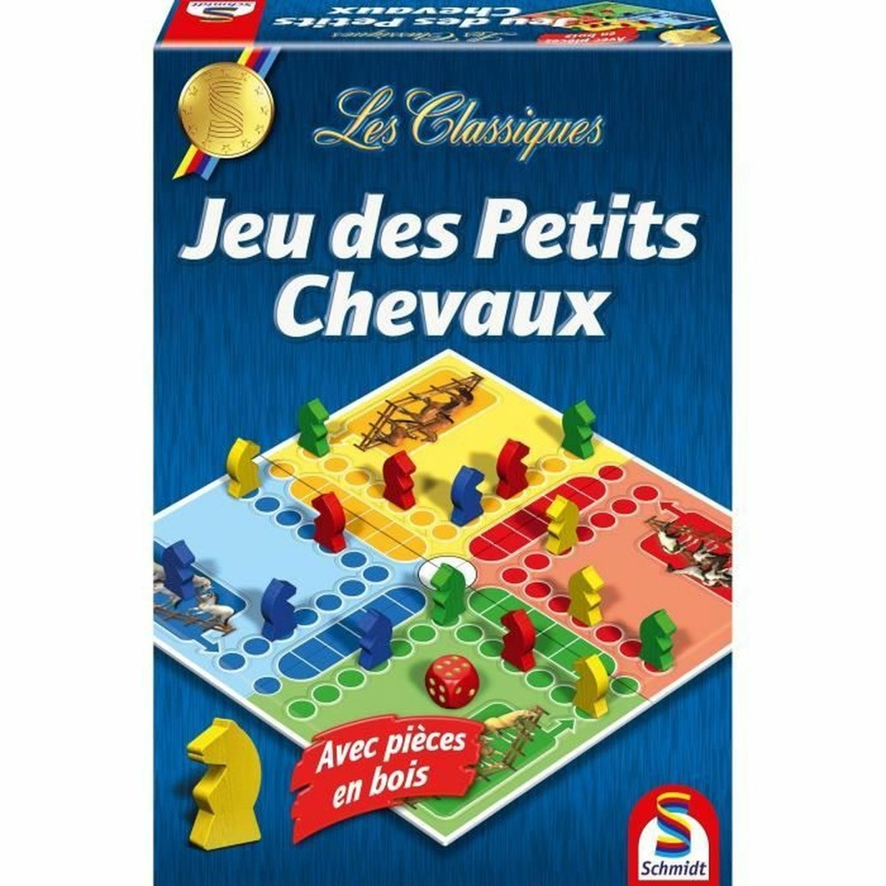 Jeu des petits chevaux - classic line - pièces en bois - schmidt and spiele