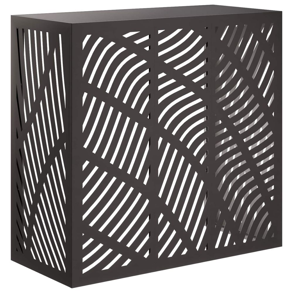 Housse de climatiseur noir 110 x 50 x 105 cm acier