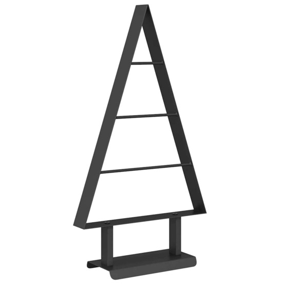 Arbre de noël en métal avec support noir 60 cm acier