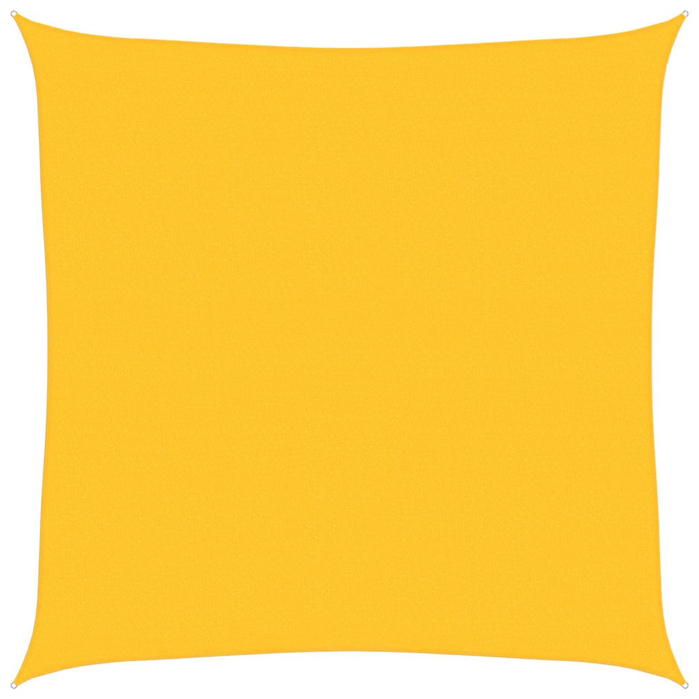 Voile d'ombrage 160 g/m² carré jaune 7x7 m pehd