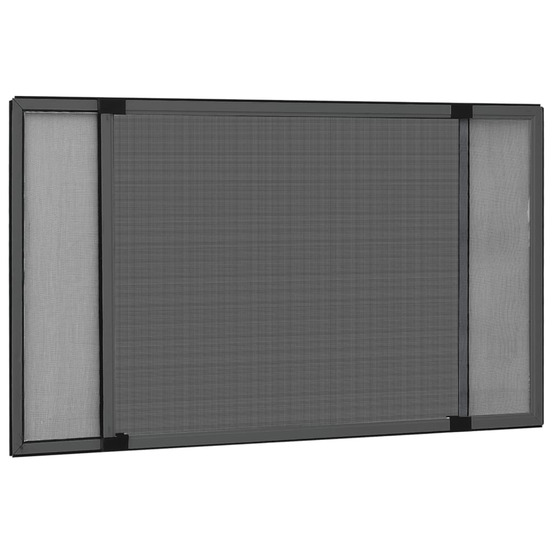 Moustiquaire extensible pour fenêtres anthracite (75-143)x50 cm