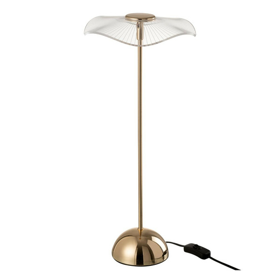 Lampe à poser fleur à led en métal