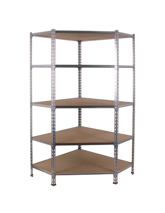 Etagère légère sans vis maderclick corner 5/500 1800 galva/bois galva/bois 1800x900x500 - simonrack