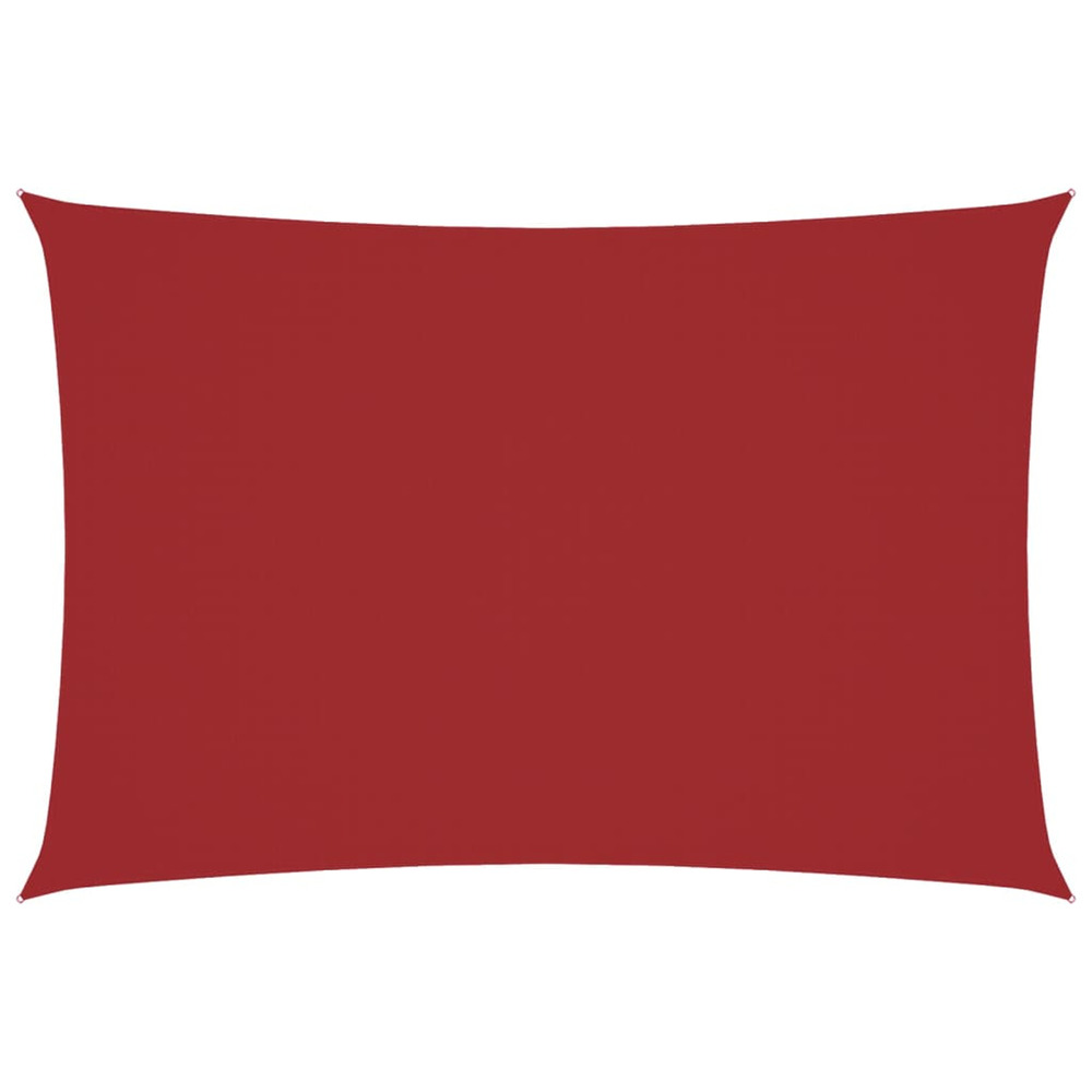 Voile de parasol tissu oxford rectangulaire 3x5 m rouge