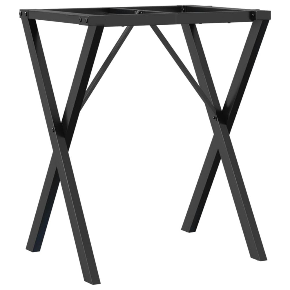 Pieds de table à manger cadre en x 60x50x73 cm acier