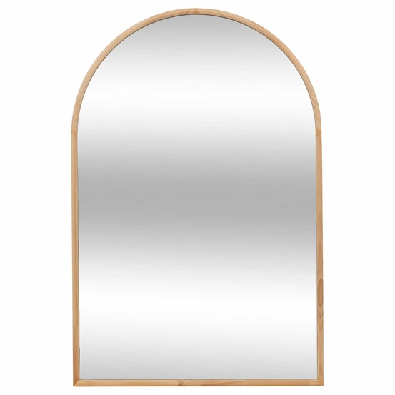 Miroir arche en bois - 60 x 90 cm - beige