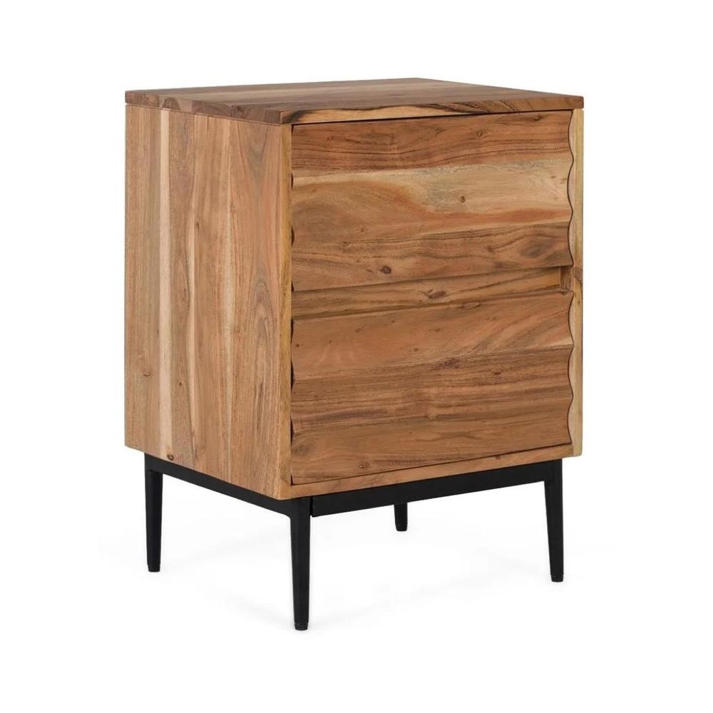 Table de chevet bois marron - décoration d'autrefois