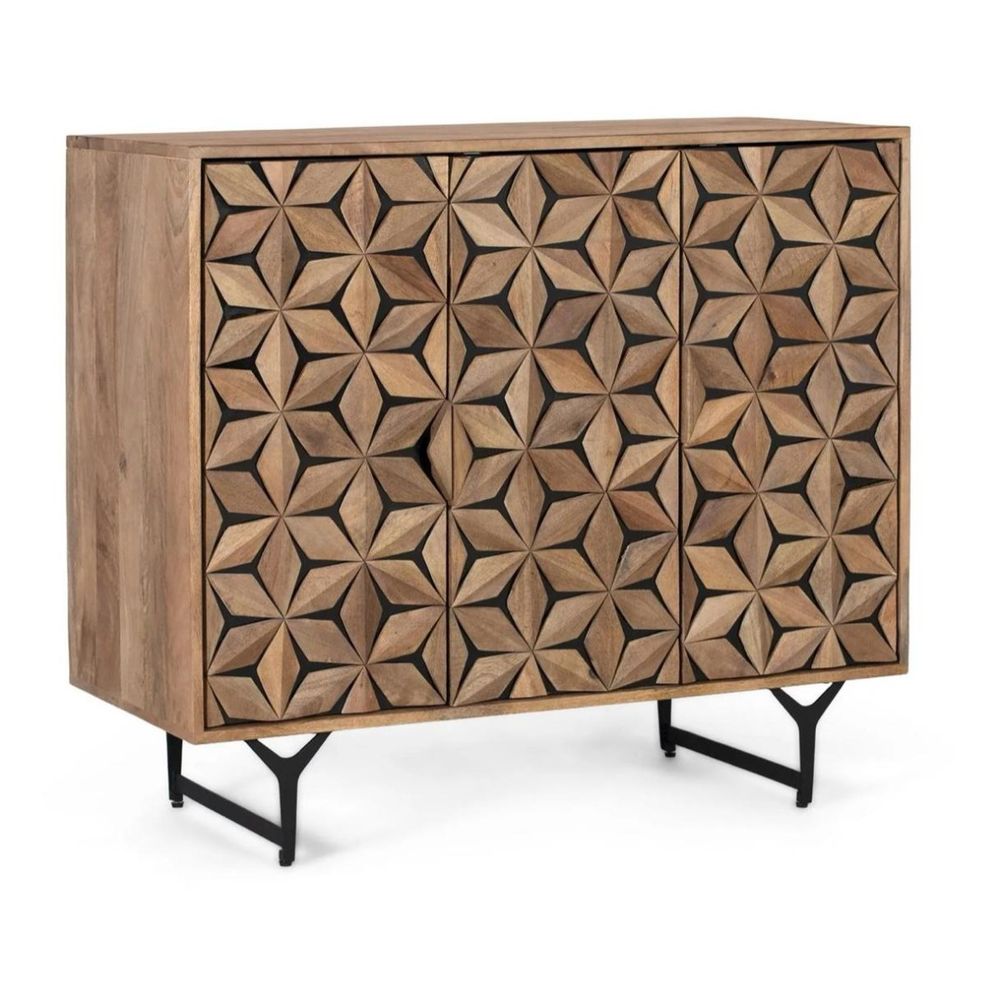 Buffet bois marron - théalie décoration d'autrefois