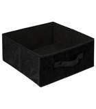 Boîte de rangement en velours noir 31 x 31 x 15 cm