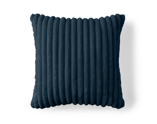 Sierra - coussin - en fausse fourrure côtelé - 60x60 cm