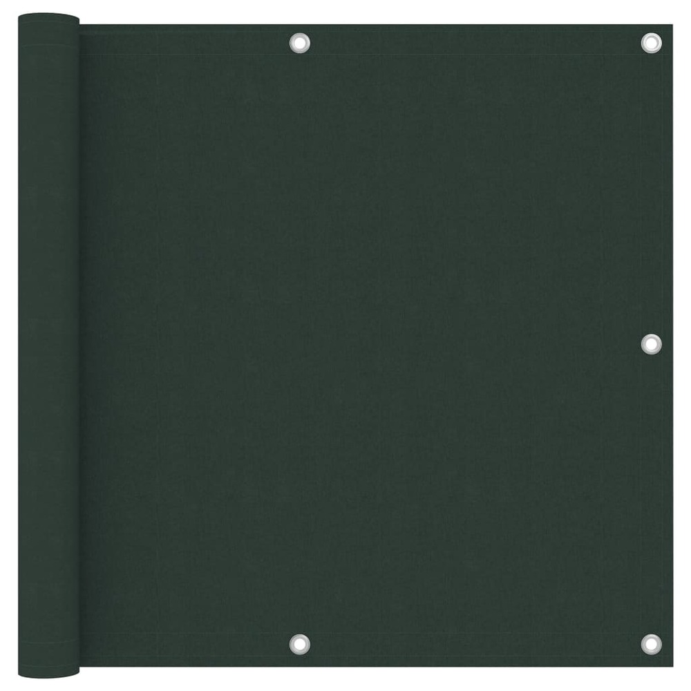 Écran de balcon vert foncé 90x500 cm tissu oxford
