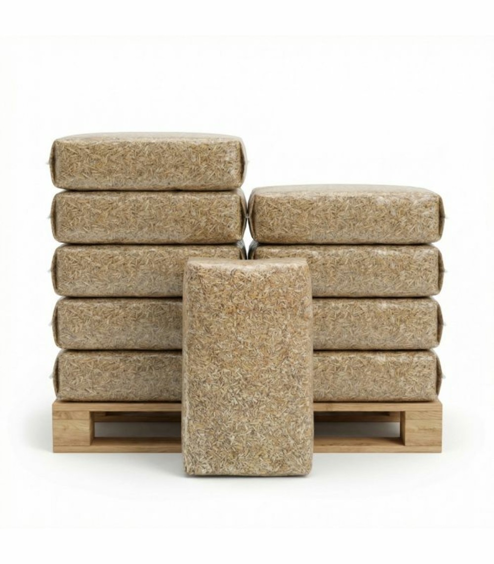 Paillis de miscanthus pour retenir l'eau - 10 balles de 150 litres - f-pai045-10x150