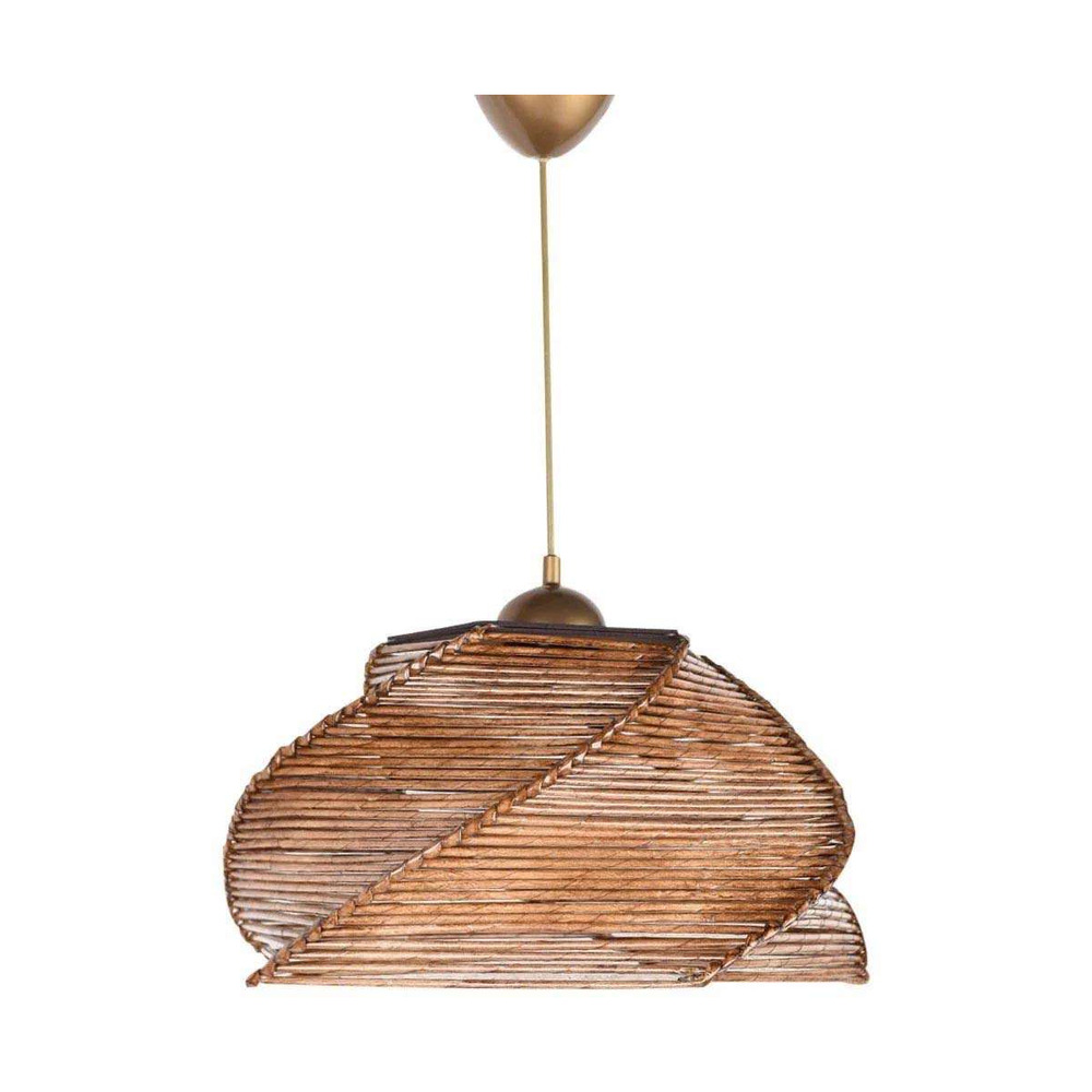 Suspension imitation bambou pentagone