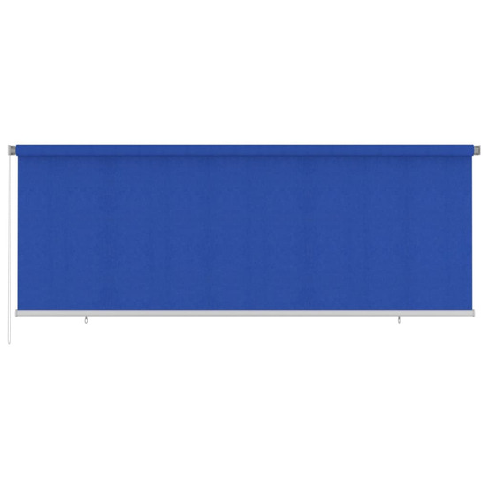 Store roulant d'extérieur 400x140 cm bleu pehd